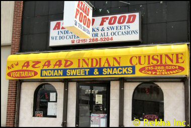 New Azaad Indian Cuisine, Philadelphia