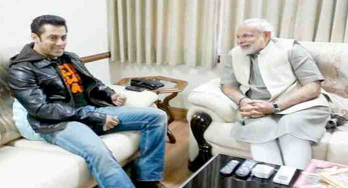 Salman Khan and Narendra Modi